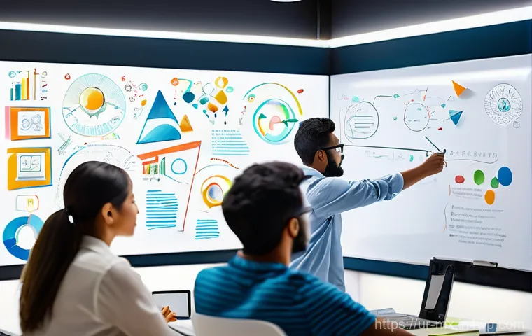 비폭력 커뮤니케이션과 창의적 문제 해결 - **Prompt: The Magic of Heartfelt Conversation**
    "A diverse group of adults (men and women of var...