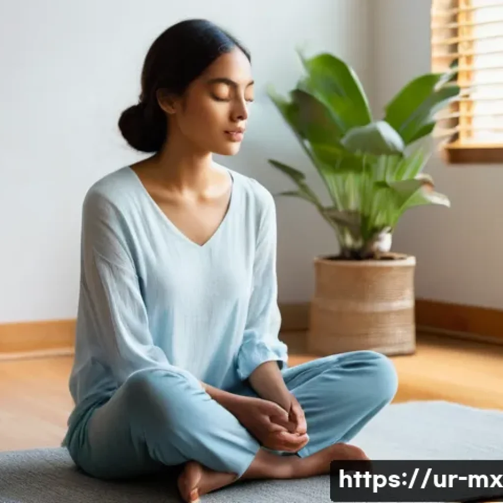 비폭력 커뮤니케이션을 통한 감정 이해하기 - **Prompt 1: Serene Self-Reflection and Emotional Awareness**
"A young woman, appearing to be in ...