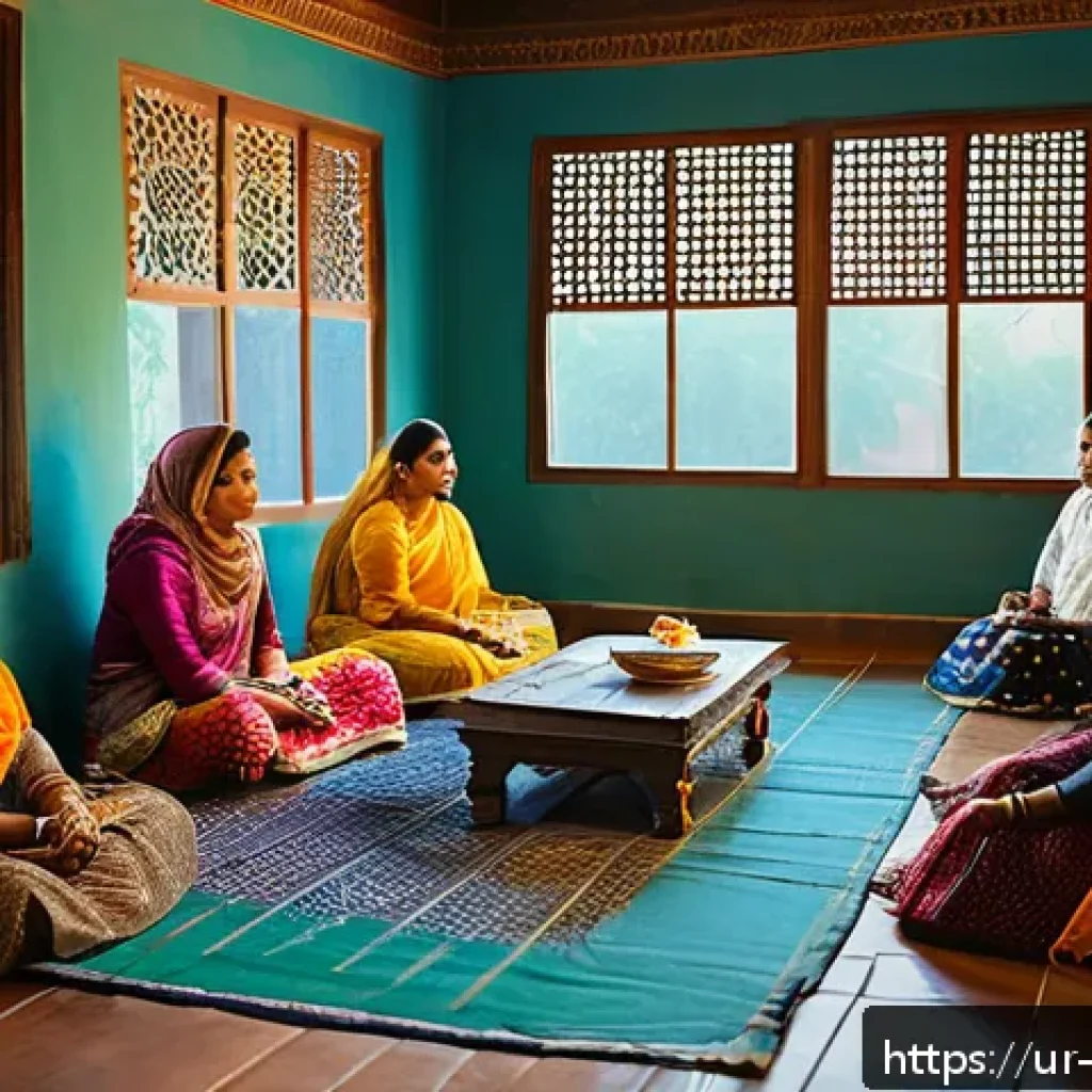 비폭력 커뮤니케이션 훈련 방법 - A serene indoor scene depicting a diverse group of South Asian adults sitting in a circle engaged in...